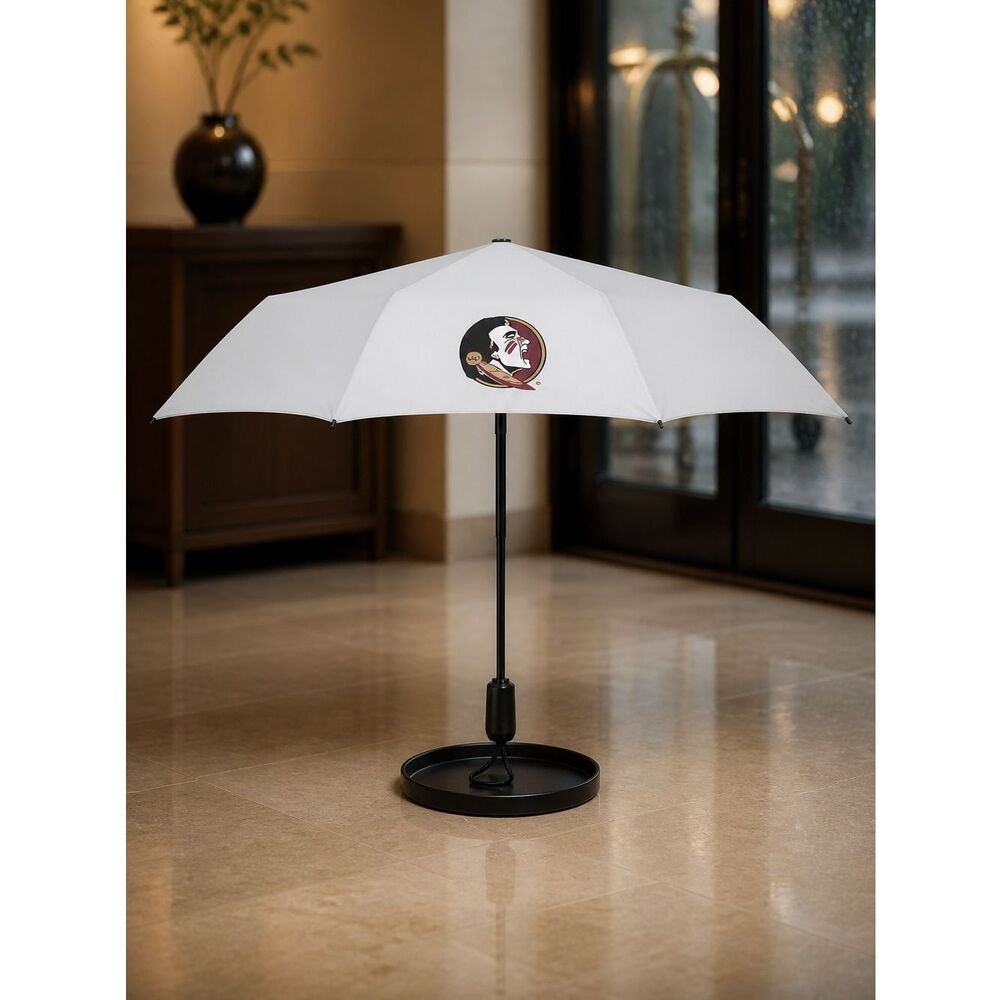 NIBWT Weatherman Umbrella 12” Long Durable Frame Fits Bag/Purse Florida State